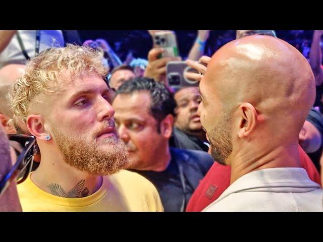 Jake Paul vs. Andrew Tate NEXT?! • Fighters CONFRONT each other at Mayweather vs Deji