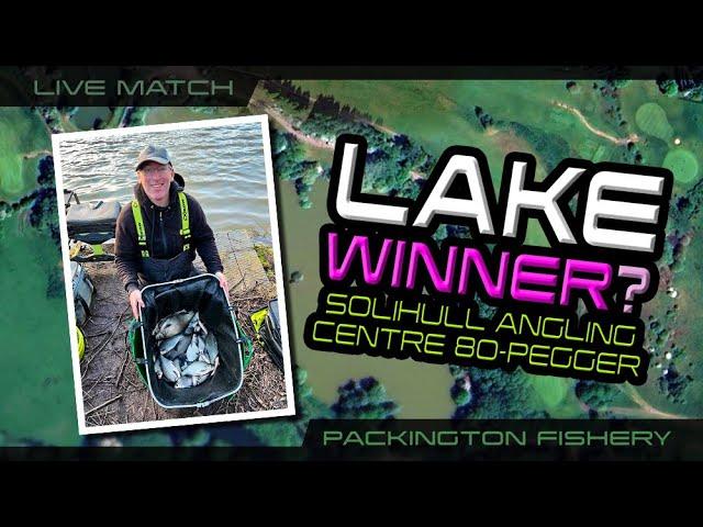 Live Match Fishing: Packington, Solihull Angling 80-Pegger (LAKE WINNER?)