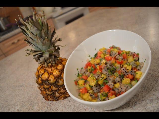 How to Make Dragon Fruit, Tomato & Pineapple Salsa: Cooking with Kimberly