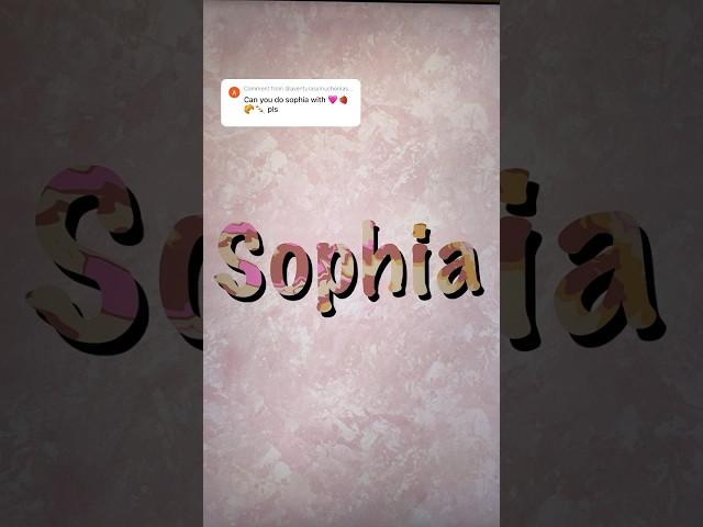name series | sophia🩷| #shorts #procreate #digitalart #summeronshorts #satisfying #art