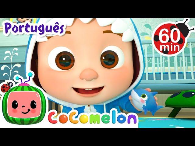 Esconde-Esconde com Bebê Tubarão! | 1 HORA DE COCOMELON BRASIL! | Músicas Infantis em Português