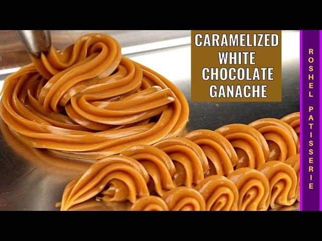 Caramelized white chocolate ganache | Kosher Pastry Chef