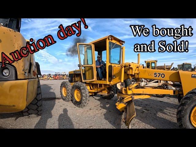 Heavy equipment and truck auction day, we sell some things and bought some things!