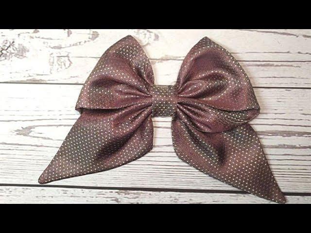 Бант из ткани за 5 минут: как сшить просто и быстро / Fabric hair bow pattern