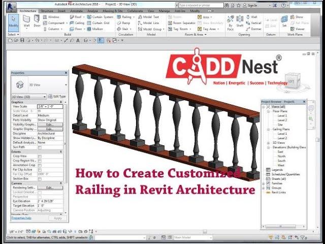 How to Create Customized Railing in Revit Architecture- CADD Nest