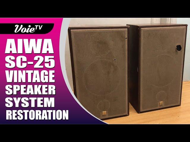 Aiwa vintage speaker restoration SC-25 model