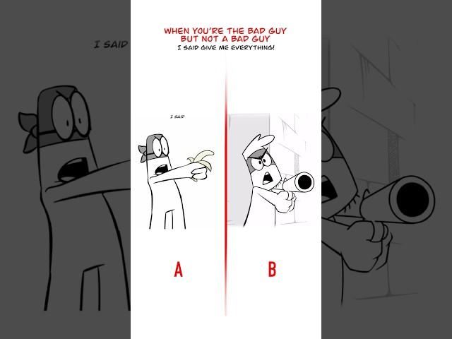 She Was My Everything  A vs B (Animation Meme) #shorts