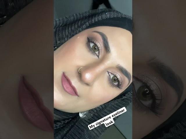 My signature eyeliner #youtubeshorts #makeup #beautybloger