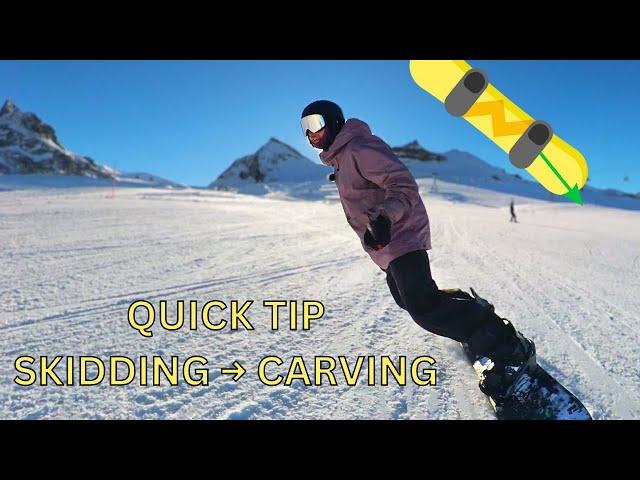 Skidding to Carving in ONE RUN