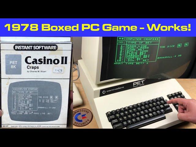 Playing a 42.5 Year-Old New Old Stock PET Personal Computer Game