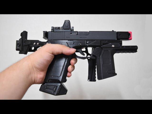 3D printing Airsoft Modular Glock SBR kit