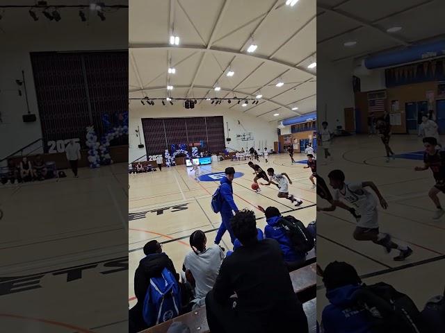 Eric Proctor,  Encinal High School,  fast break layup vs. Skyline High School