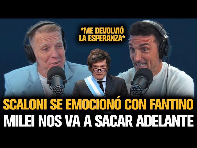 SCALONI SE EMOCIONÓ CON FANTINO POR EL GOBIERNO DE MILEI