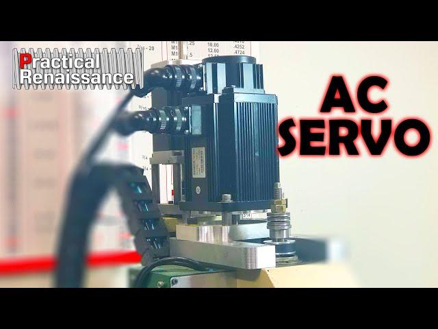 AC Servo Spindle Motor for DIY CNC! Setup, Mounting, Belt Drive, and Mach3 Control!