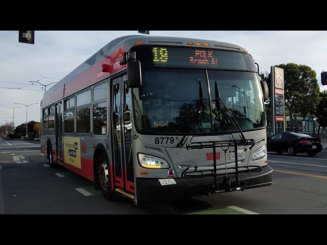 SF Muni 2017 New Flyer XDE40 #8779 on Route 19 Polk