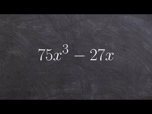 Factoring using difference of two squares by factoring out a variable