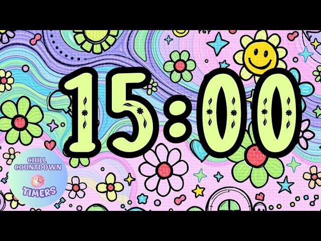 15-Minute Chill Countdown Timer | Lo-Fi Music for Studying, Cleaning & Focus