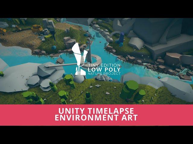 Unity workflow Level Art - Low Poly River in the Tiny Forest #EmaceArt