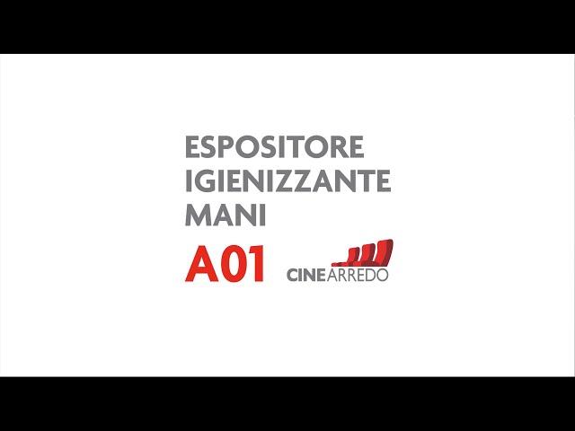 ESPOSITORE IGIENIZZANTE MANI A01 - CINEARREDO