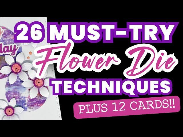 HOW TO MAKE FLORAL CARDS using flower dies | Card making Tutorial 2025 | handmade DIY greeting cards