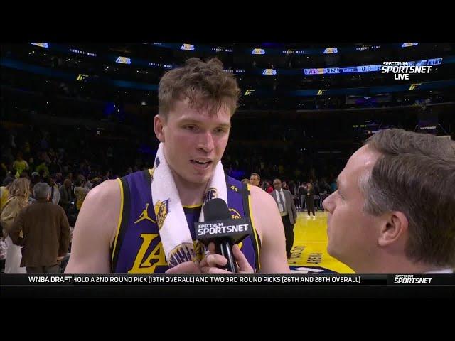 Dalton Knecht reacts to his electric 37-point performance vs. Jazz | NBA on ESPN