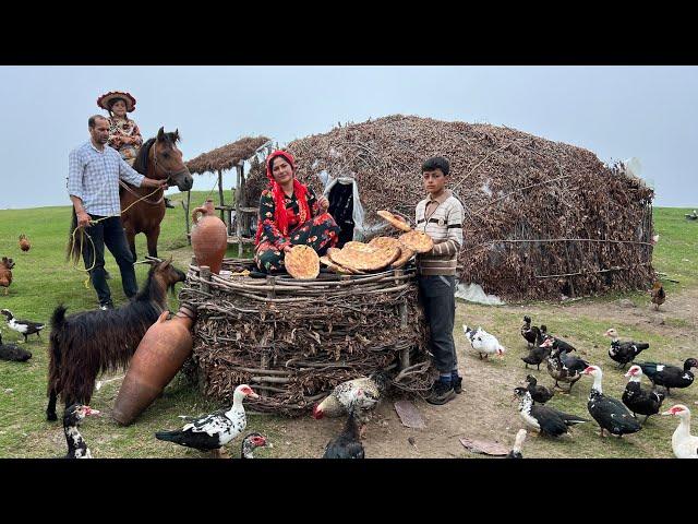 Bringing Firewood from the Forest to Bake Bread and taming the Horse