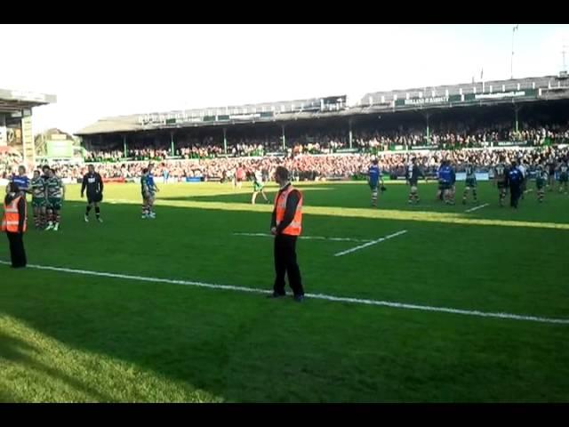 Leicester Tigers after match pitch walk around