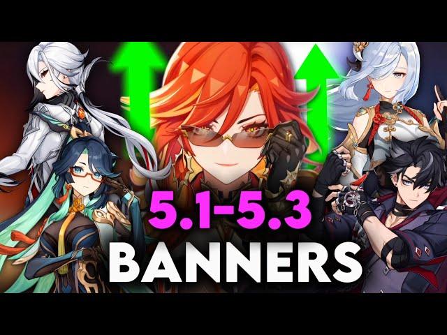 UPDATED 5.1-5.3 BANNER ROADMAP! (ALL CHANGES, NEW CHARACTERS, RERUNS)