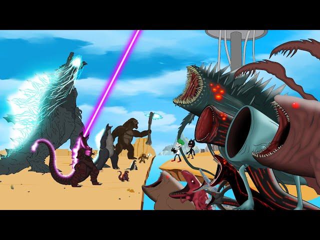 Rescue TEAM Godzilla & KONG From EVOLUTION OF BLOOP: Story of Transformation | Godzilla Cartoons