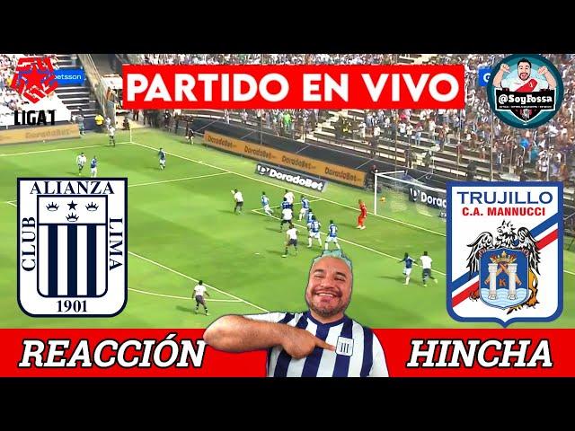 DEBUT PAOLO GUERRERO ALIANZA LIMA 1-0 MANUCCI EN VIVO -  LIGA 1 CLAUSURA 2024Reaccion Hincha