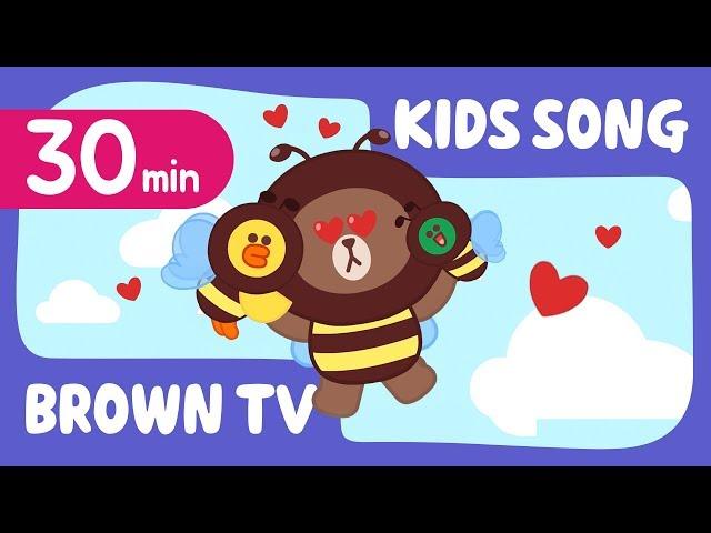 [Brown TV] Super Simple KIDS SONG 18 | 30min | Line Friends Kids Songs