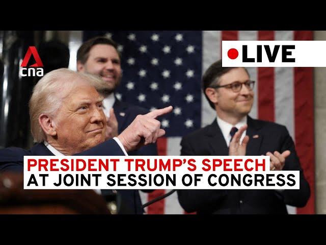 [LIVE] President Trump’s address to the joint session of Congress