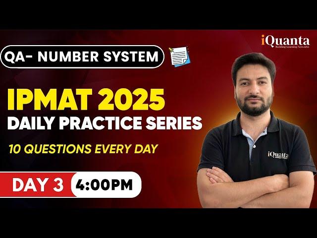 IPMAT Daily Practice Series by iQuanta | Number System 2