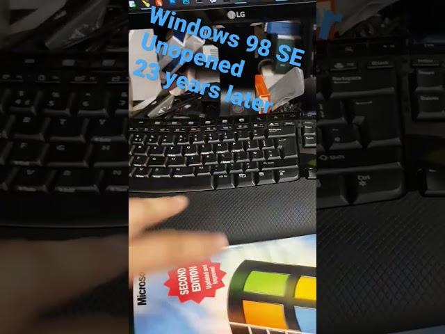 Windows 98, Unopened. 23 years later  ️