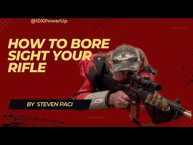 Bore sighting a rifle#rifle #shooting