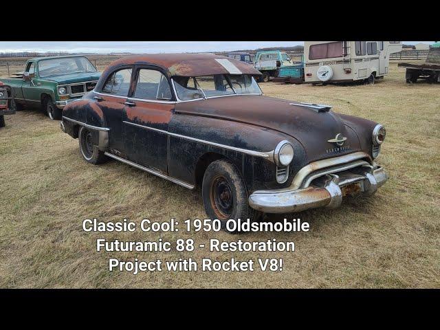 Classic Cool Walkaround: 1950 Oldsmobile Futuramic 88 - Restoration Project with Rocket V8!