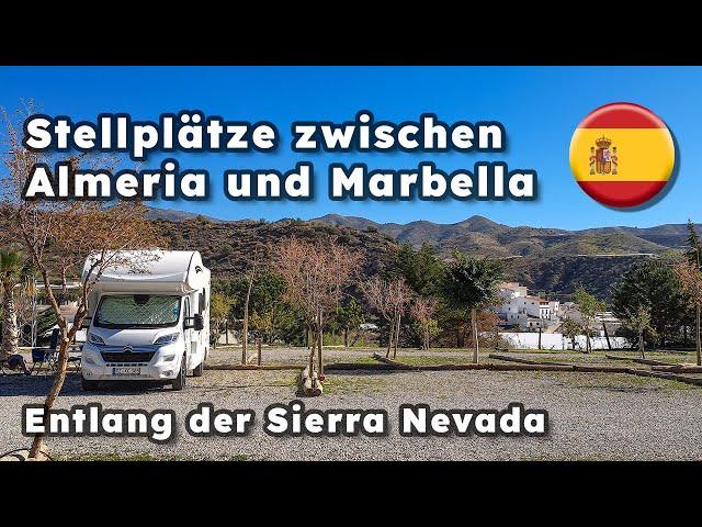 Pitches between Almeria and Marbella - Sierra Nevada, Camping La Buganvilla, Womo Spain 2023