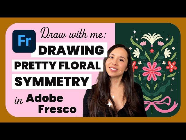 Explore Symmetrical Flower Art in Adobe Fresco | Draw with Me!