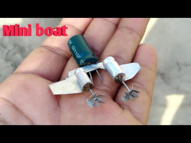 how to make mini boat at home | how to make electric boat