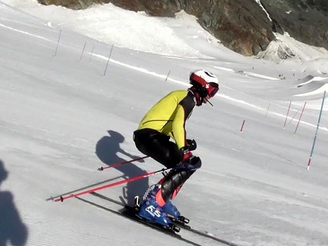 James Rosenbloom Summer 2021 slalom training in Saas-Fee