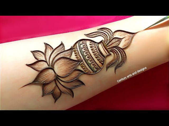 Navratri special mehndi design | easy arabic mehndi design | simple mehndi | mehndi design | mehndi