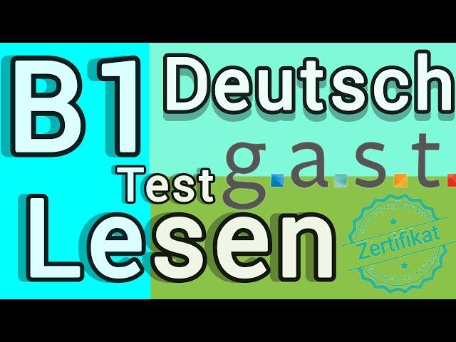 #DTZ Deutschtest Lesen, gast