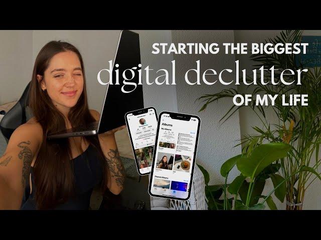 day 1 of the biggest digital declutter of my life  (summer reset & fresh start)