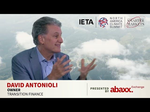 IETA North America Climate Summit 2024 | David Antonioli, Owner, Transition Finance