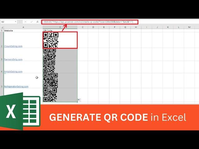 How to Create QR Code in Excel 2007, 2010 [FORMULA INCLUDED]