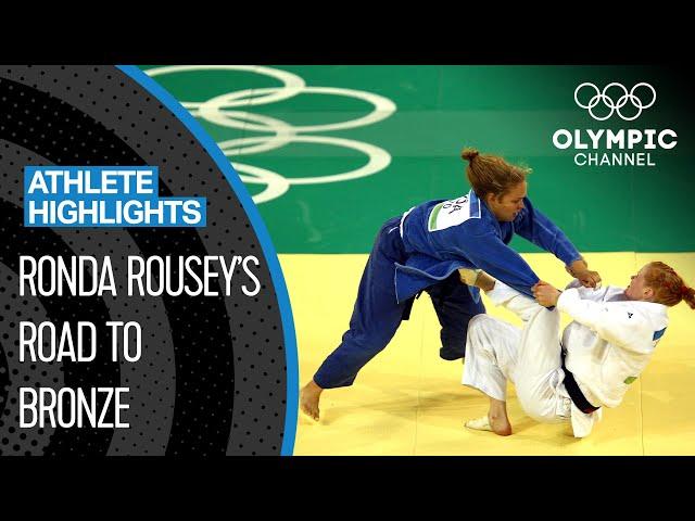 Ronda Rousey  The 1st US-American to Win an Olympic Medal in Women's Judo | Athlete Highlights