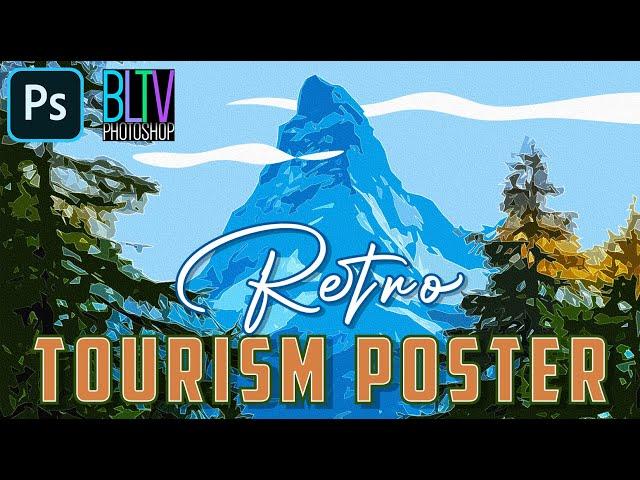 Photoshop: Create Stunning, Retro, Travel Tourism Posters!