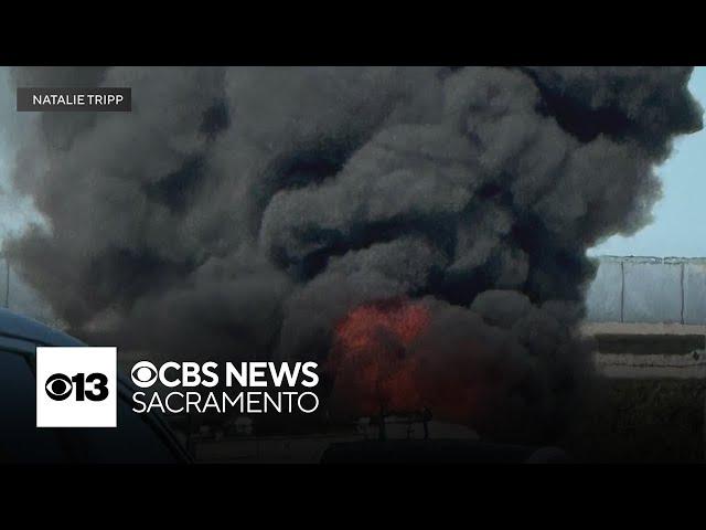 Fiery crash leaves 1 dead on I-80 in Sacramento