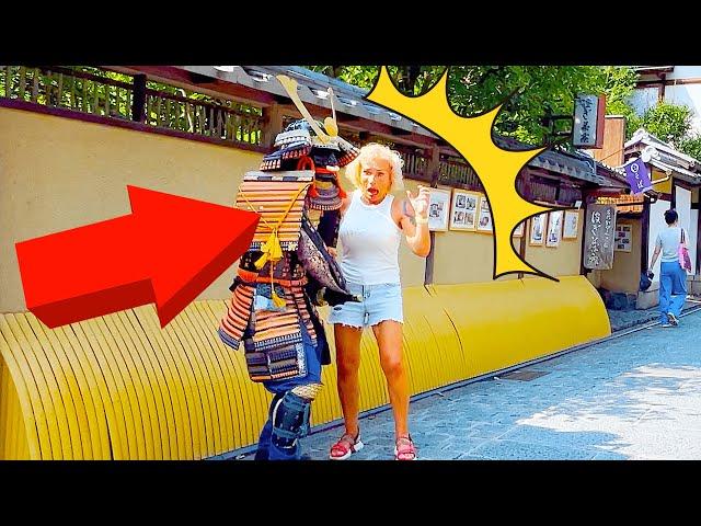 #70 SAMURAI Mannequin Prank in Kyoto Japan | Awesome reactions Statue prank at Kiyomizu Temple