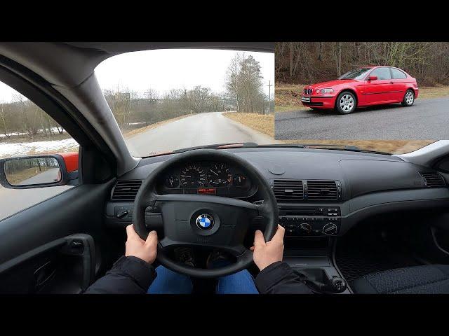 2003 BMW 316i Compact E46 116 Hp POV Test Drive @DRIVEWAVE1